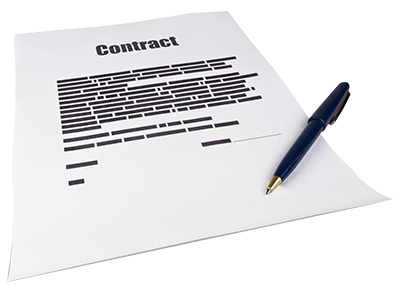 Image of a contract