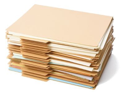 Image of a stack of file folders