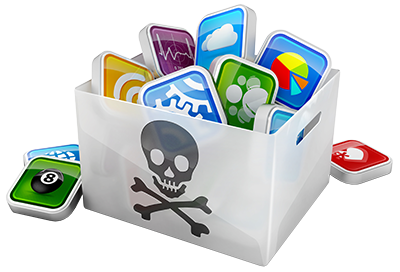 Image of a pirated software apps